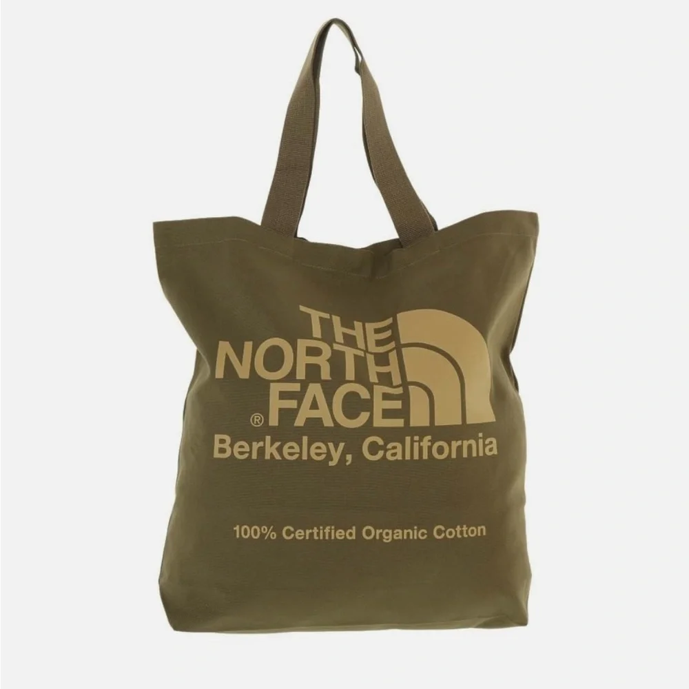North Face Organic Cotton Tote Bag Military Olive - Picture 4 of 13